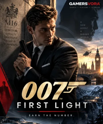 007 First Light game artwork featuring James Bond in an MI6 espionage setting