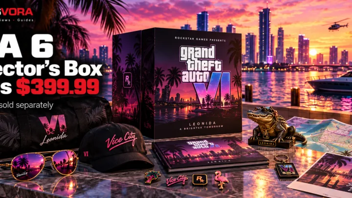 GTA 6 Collector’s Box priced at $399.99 featuring Vice City-themed collectibles