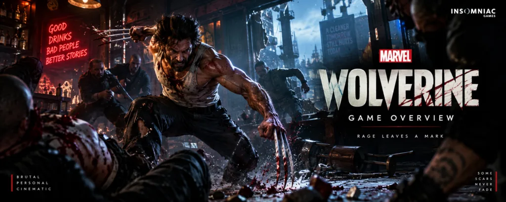 Marvel’s Wolverine 2026 review banner featuring Wolverine in a cinematic action scene