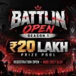 Battlin Open Season 1 BGMI tournament registration with ₹20 lakh prize pool and BGIS qualification opportunity.