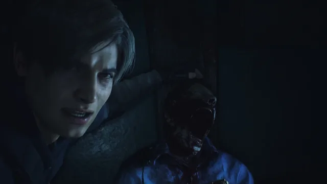 Resident Evil 2 (2019) — a close view of Claire