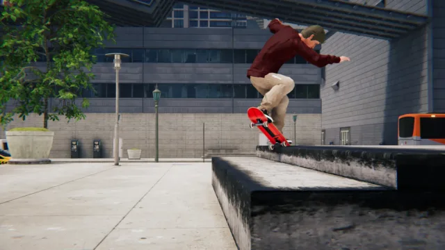 Skater XL - The Ultimate Skateboarding Game — a trick beside a concrete ledge