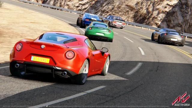 Assetto Corsa — PC screenshot: A sports car taking a corner