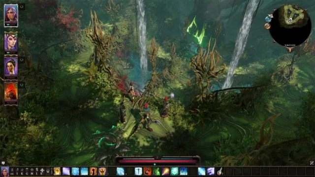 Divinity: Original Sin 2 - Definitive Edition — PC screenshot: A forest battle with the action interface
